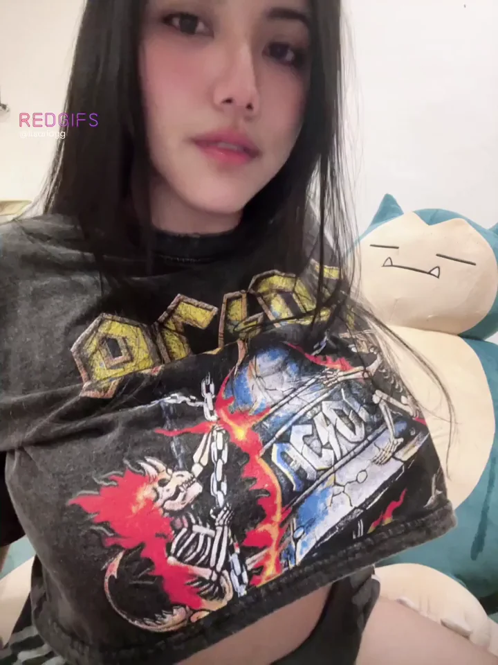 Goofy Asian Slut's Massive Tits Bounce Hard 😜🍈🍈