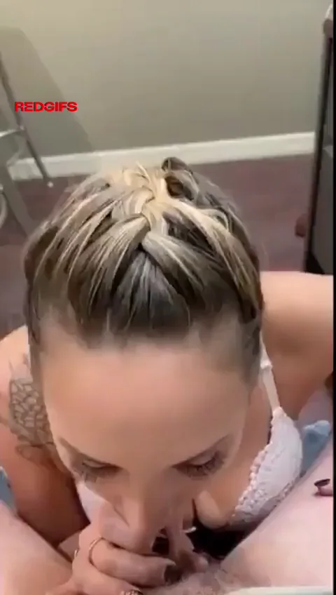 Blonde Braided Babe's Throbbing Cock Worship Perfection