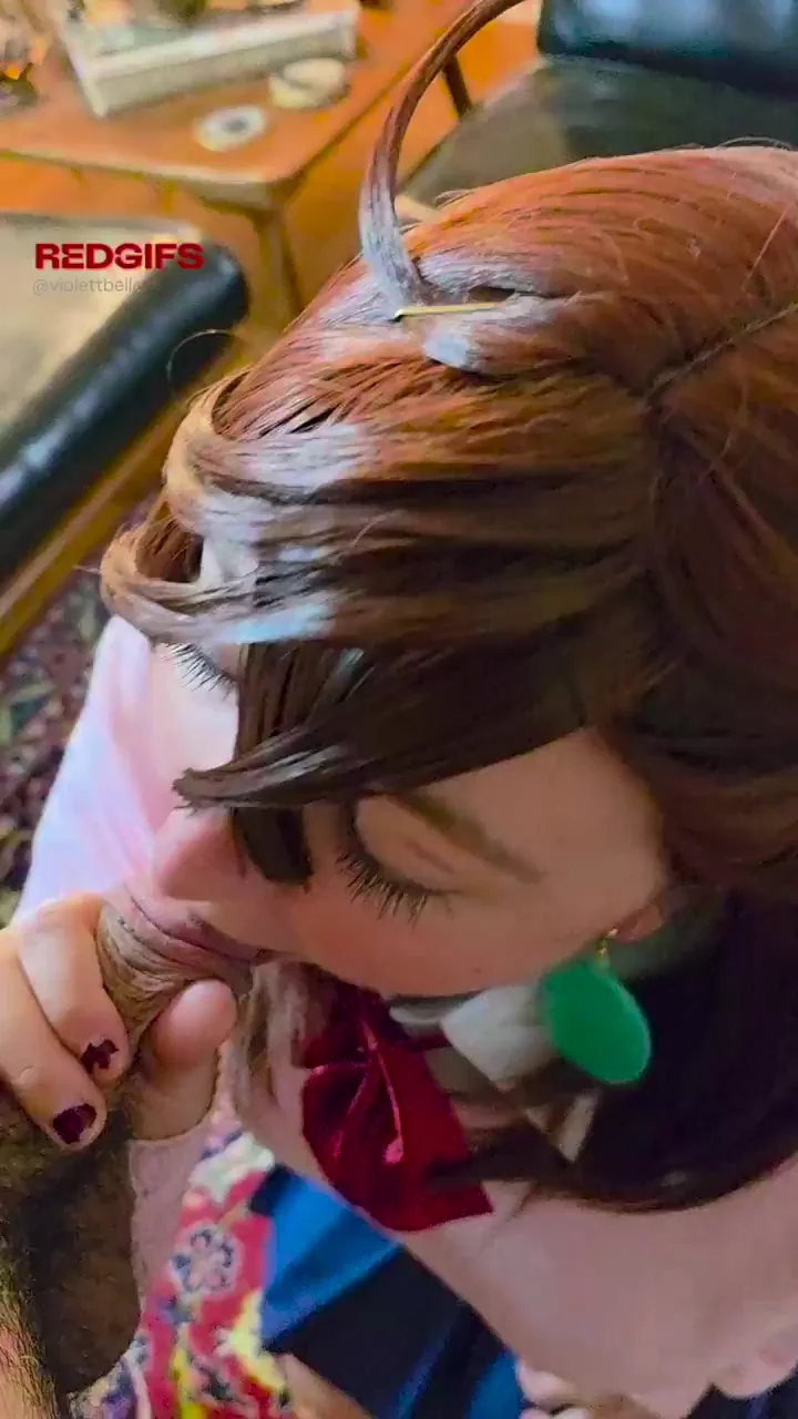 Chubby Anime Cosplay Slut Sucks Thick Cock Like a Pro 😈🍆💦