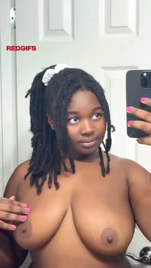 Ebony Babe's Massive Natural Titties: Real or Fake? 🍫💦