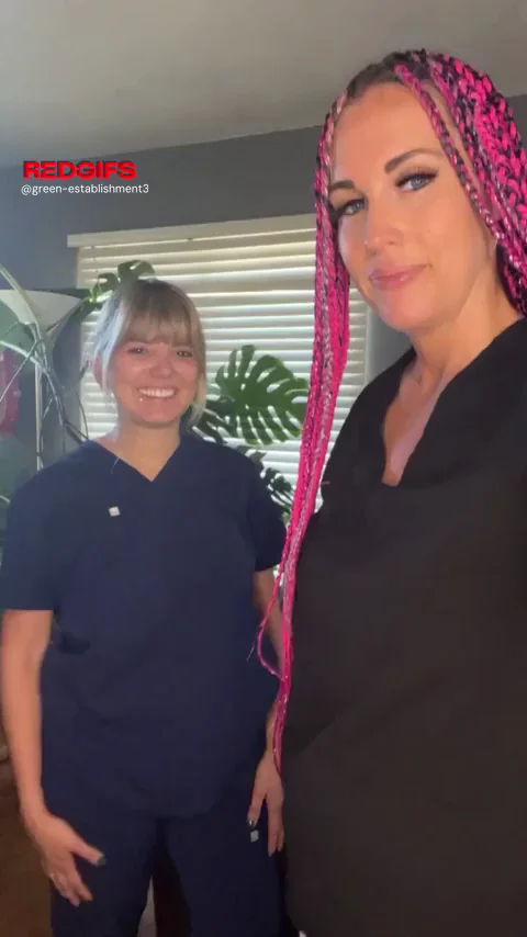 We started bouncing our boobs together but then couldn’t keep our hands off of each other.