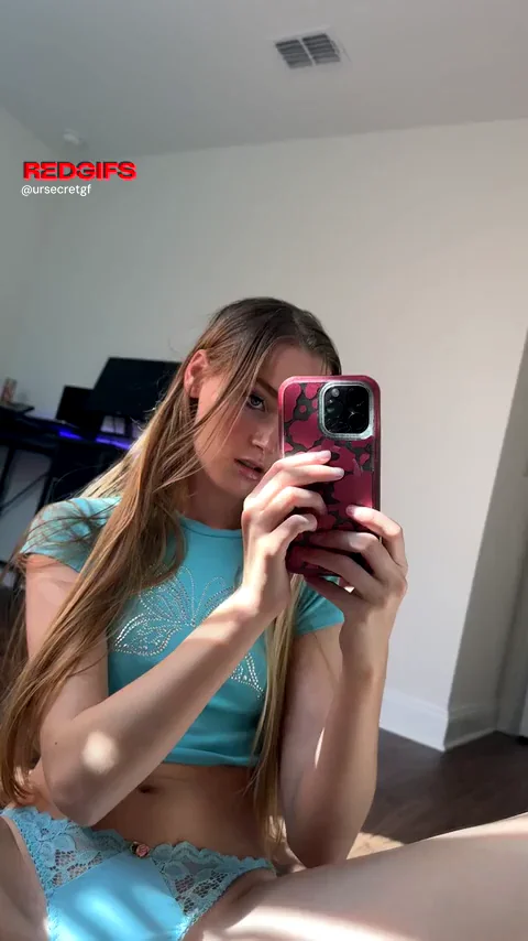 Pulling my panties to the side to play with my needy pussy 🥵