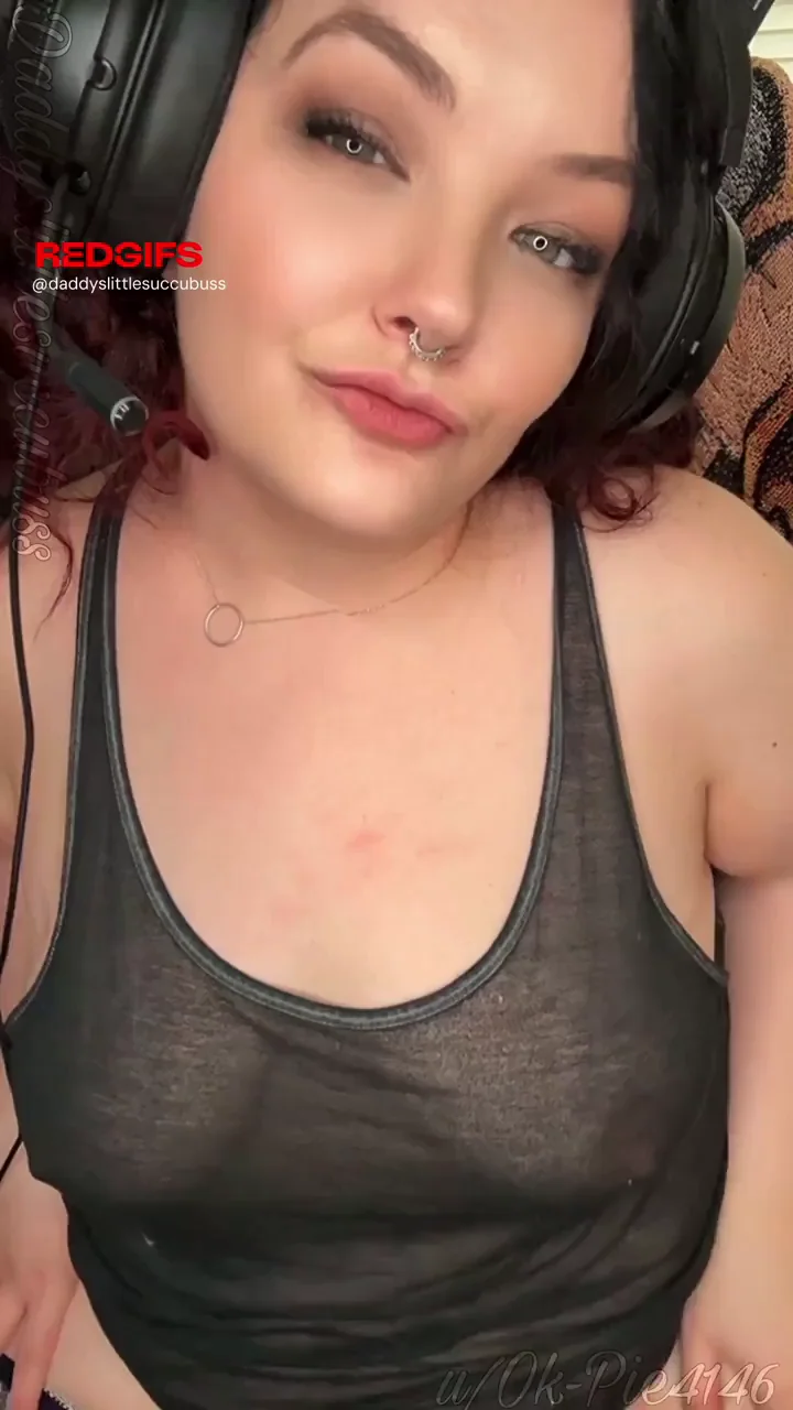 Gamer BBW Teases & Squeezes Her Massive Tits 🍒🎮
