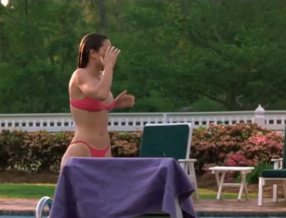 Jessica Biel's Juicy Bikini Booty Tease by the Pool