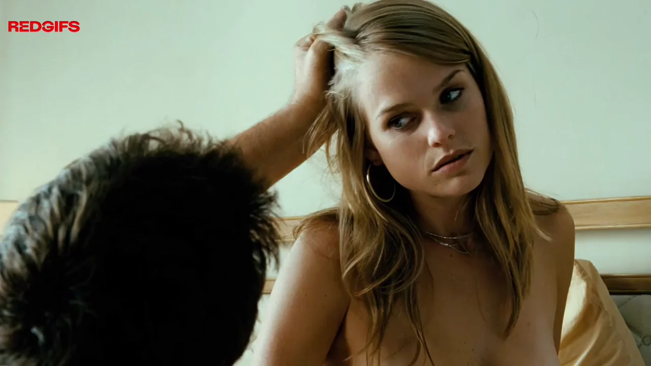 Alice Eve's Massive Tits Bare in Crossing Over Bed Scene