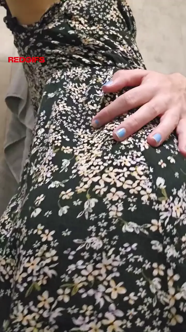 Hiking Up My Dress Again for Juicy Trans Booty Tease 🖤🍑✨