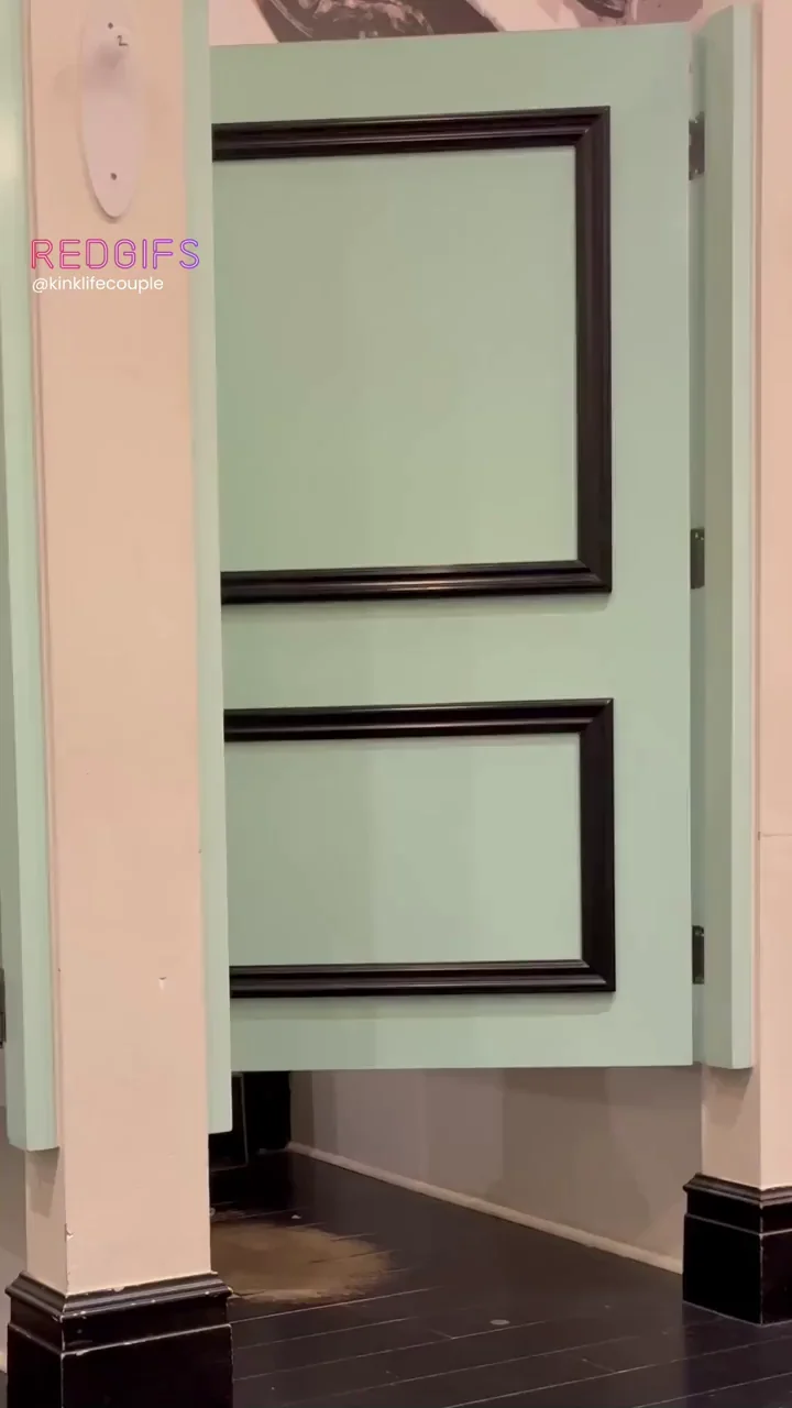 Skirt Slut Flashes Tits in Public Stall 😈👙💦