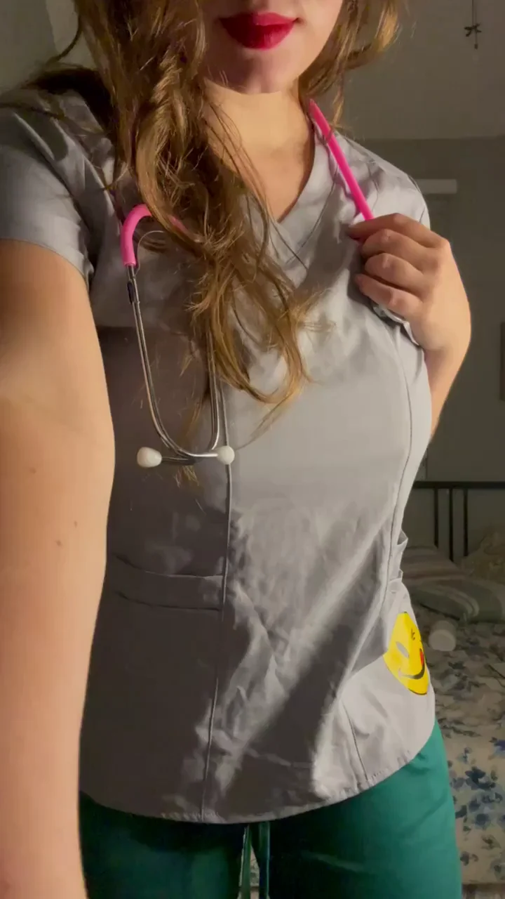 Nurse Slut Turns into Fuckdoll Tease with Massive Tits and Phat Ass