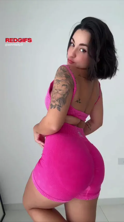 Pink Bodysuit Huggin' My Thick Ass Perfectly (F)