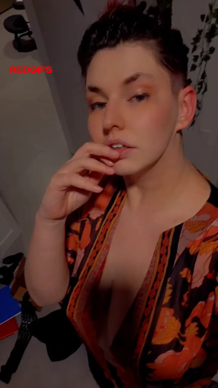 Dive into Big Tiddy Goth GF's Cleavage Tease 💦🌊🍈🍈