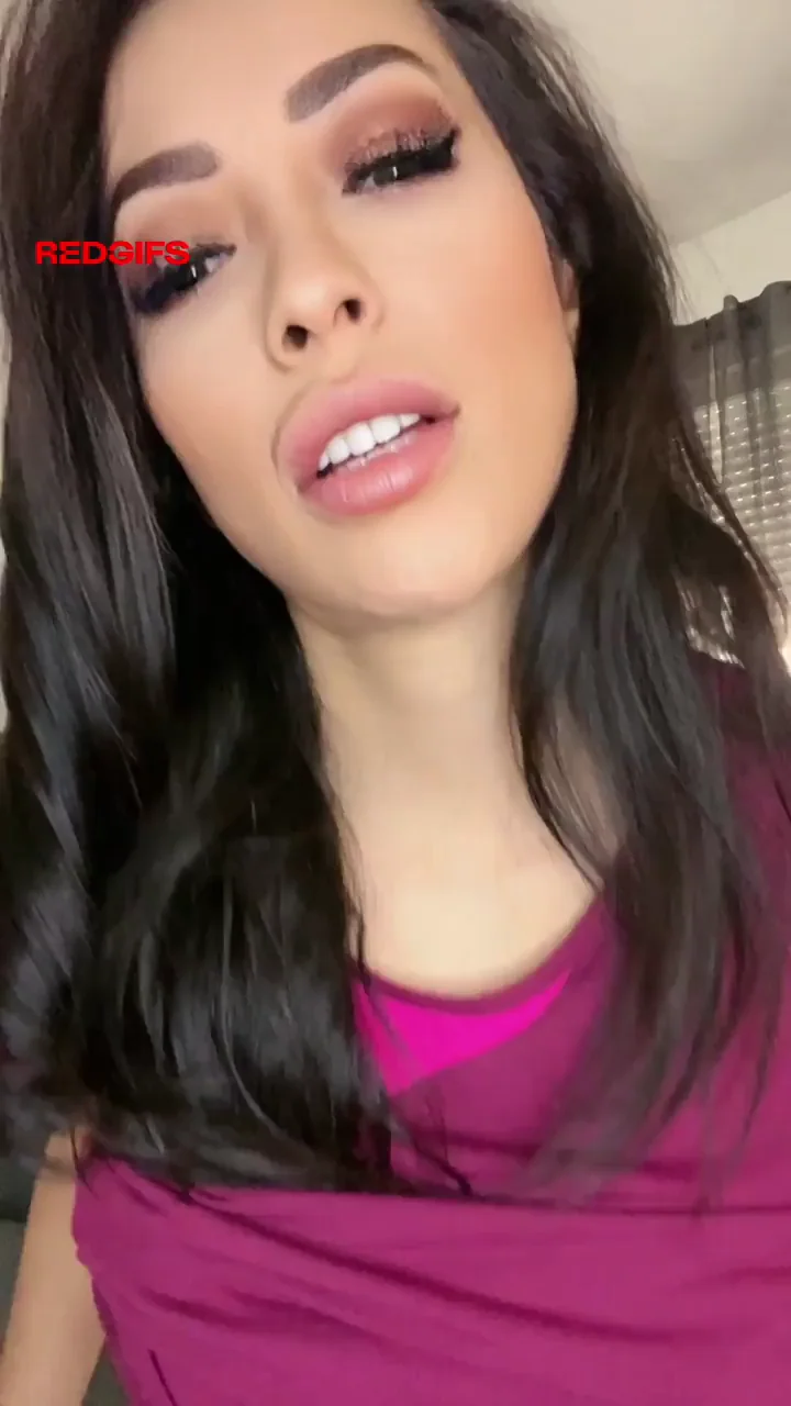Latina MILF's Suckable Tits Tease in Tight Pink Top