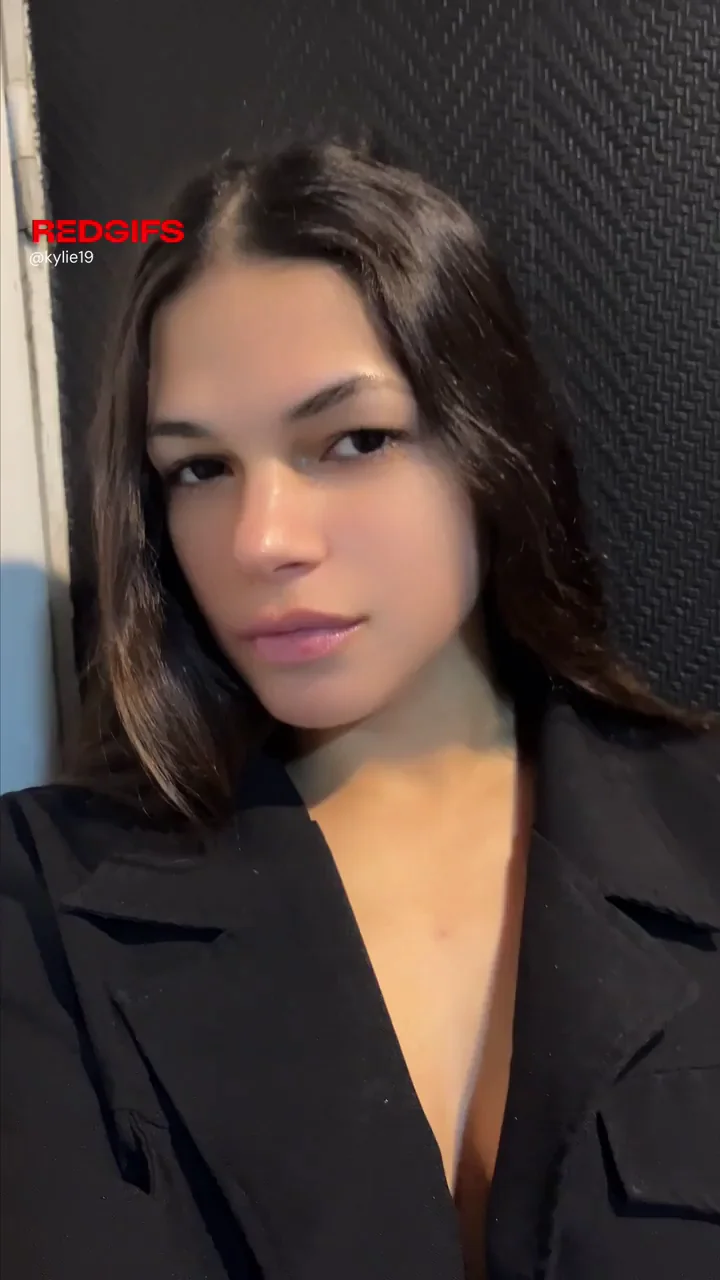 Latina Babe's Brown Skin Tits Go Wild in Blazer Tease 🔥🍫