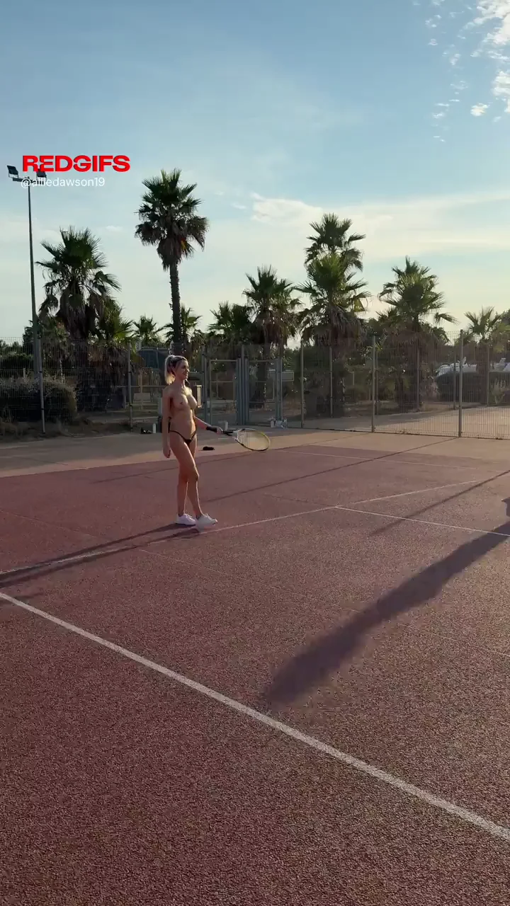 Playing tennis topless was a liberating experience
