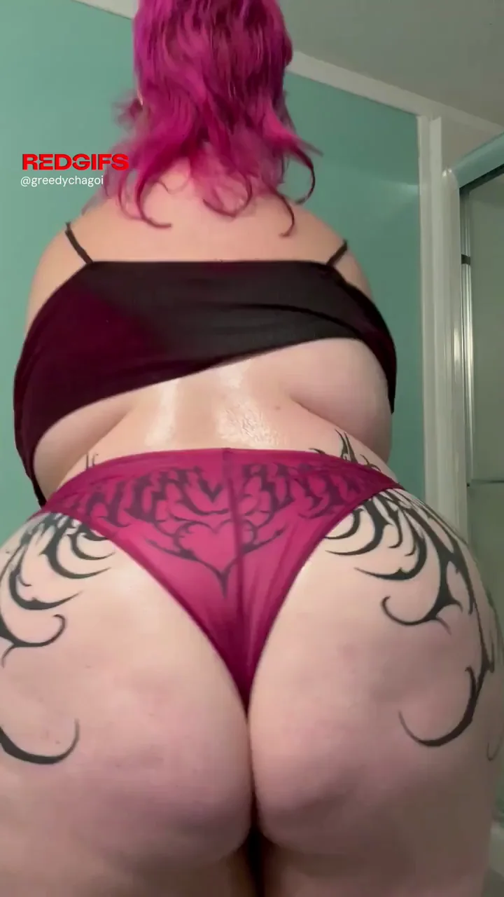 My ass, covered in baby oil
