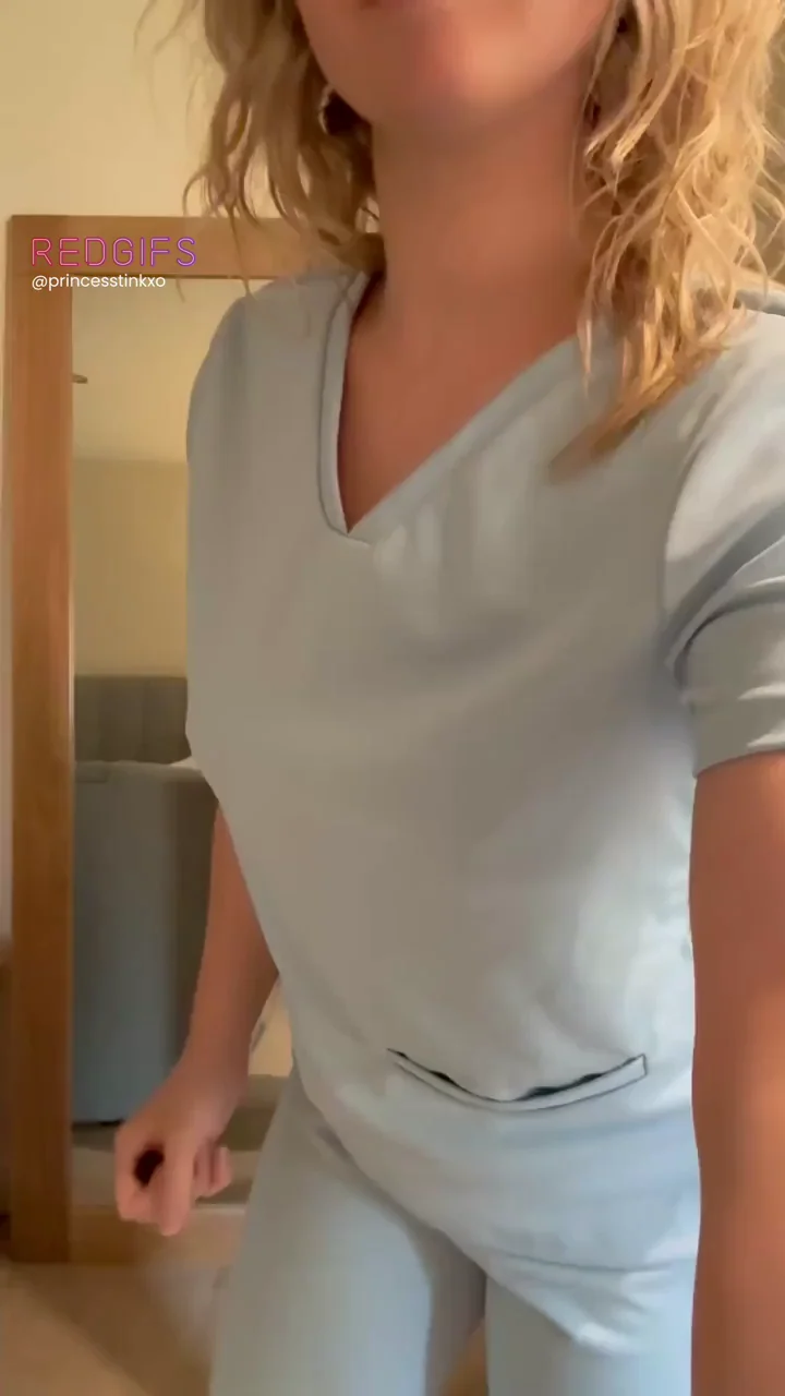 Naughty Nurse Teasing in Scrubs 😈💉