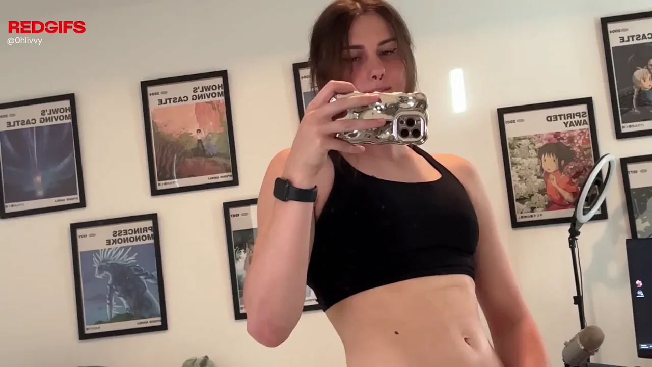 masturbating in the mirror