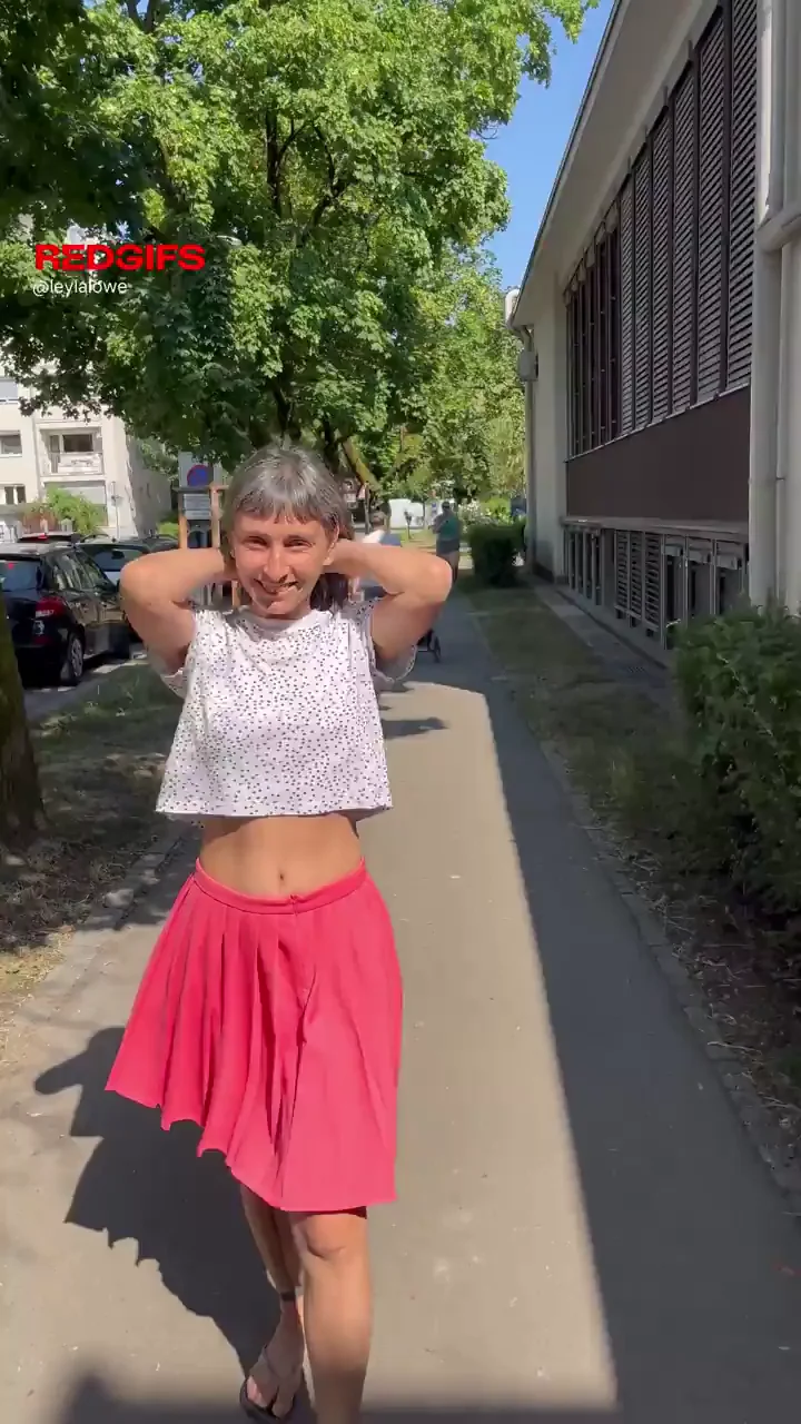 Silly Slut's Shameless Titty Walk 😜🍑👙
