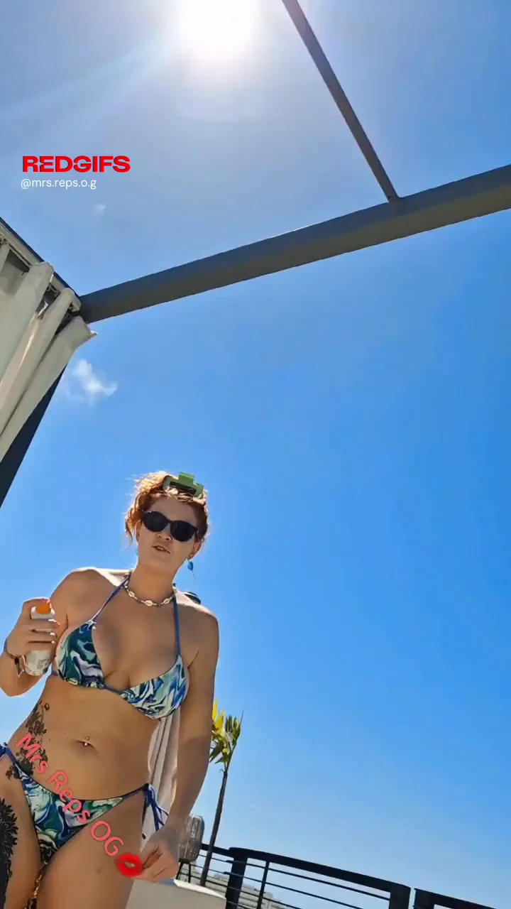 Always keep an eye on the hot moms around the hotel. You might just get a little show