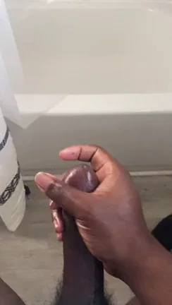 💦 Massive BBC Cumshot Explosion in Steamy Shower 🖤🍆