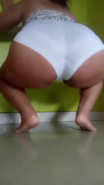 Thick Latina Booty Twerking in Tight White Panties