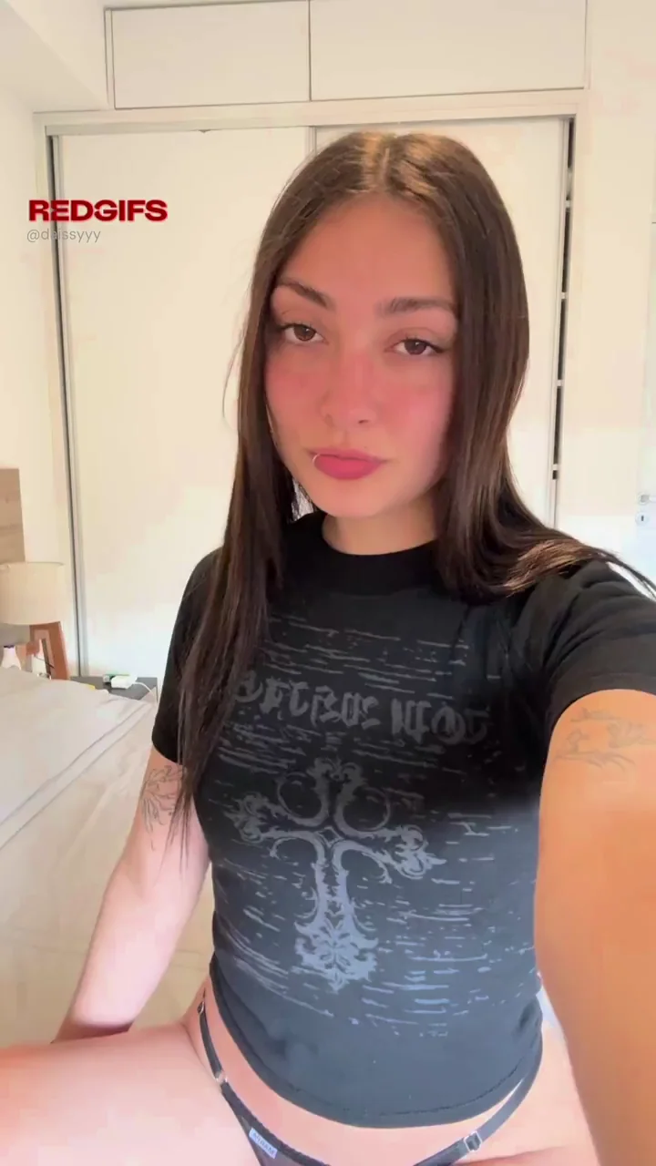 Braces Latina Tease Rips Shirt to Flash Juicy Tits & Pussy 😈🔥
