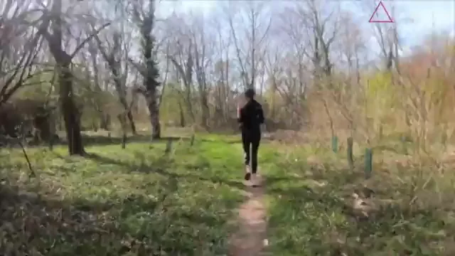She is running all naked in a public park and get fucked