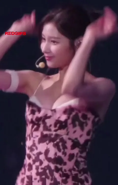 Sana from TWICE Teasing with Big Tits in Sexy Pink Dress 💕🍈🍈