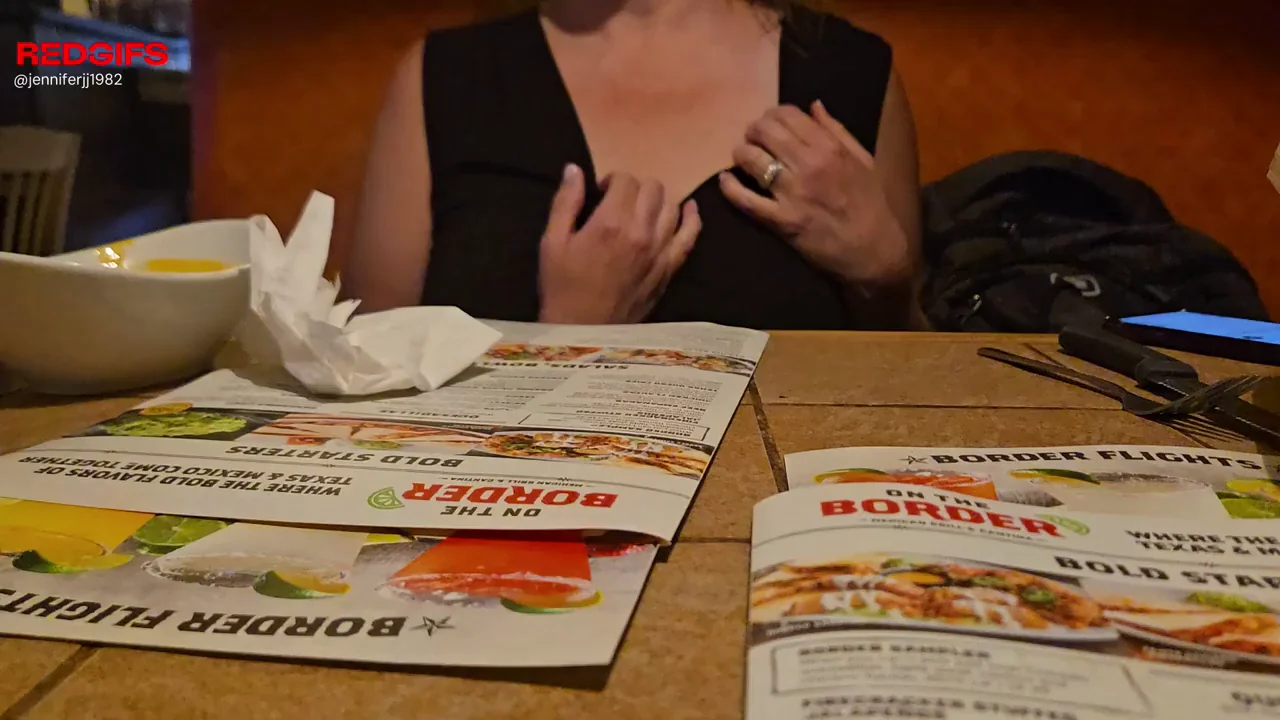 Fun at a restaurant, I think the waiter saw me