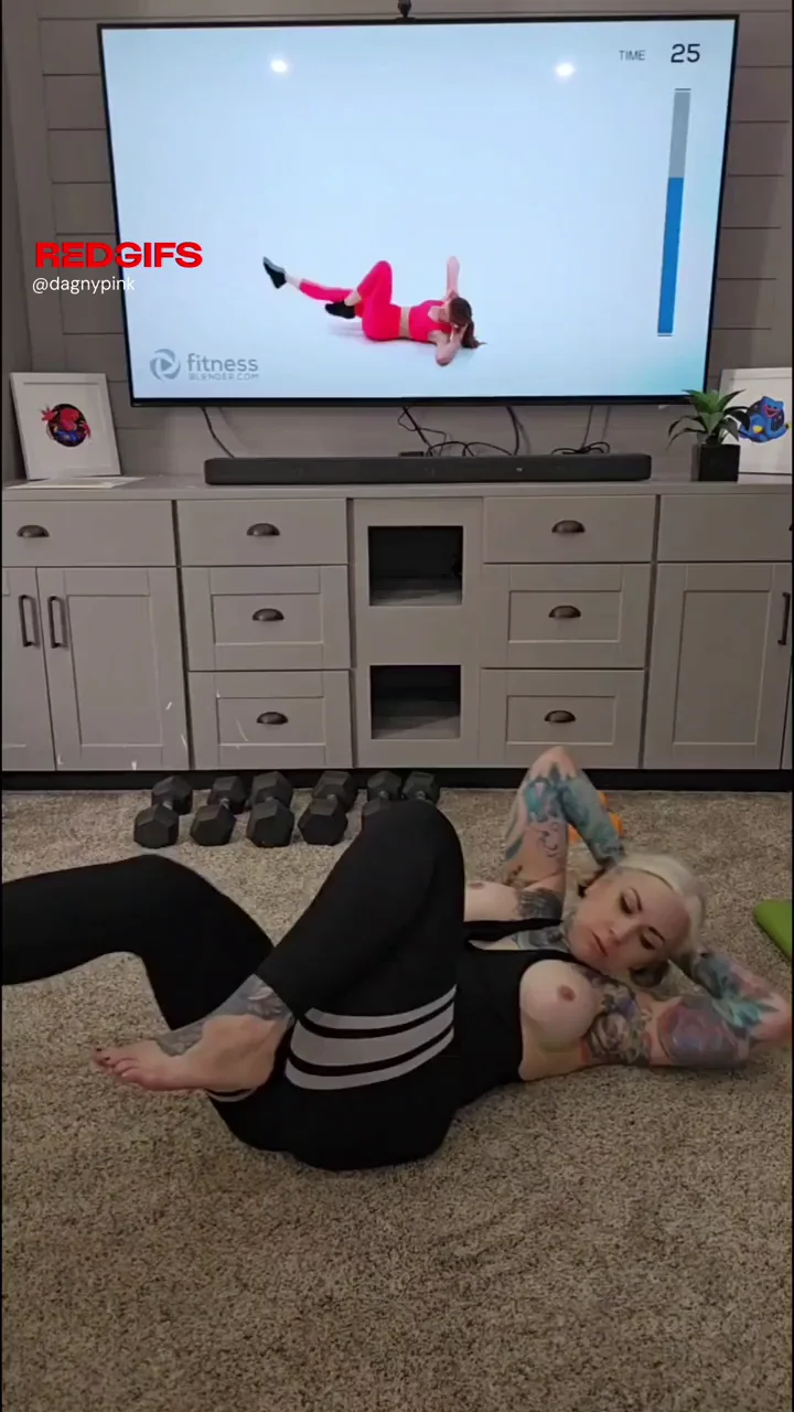 I love having an audience when I work out