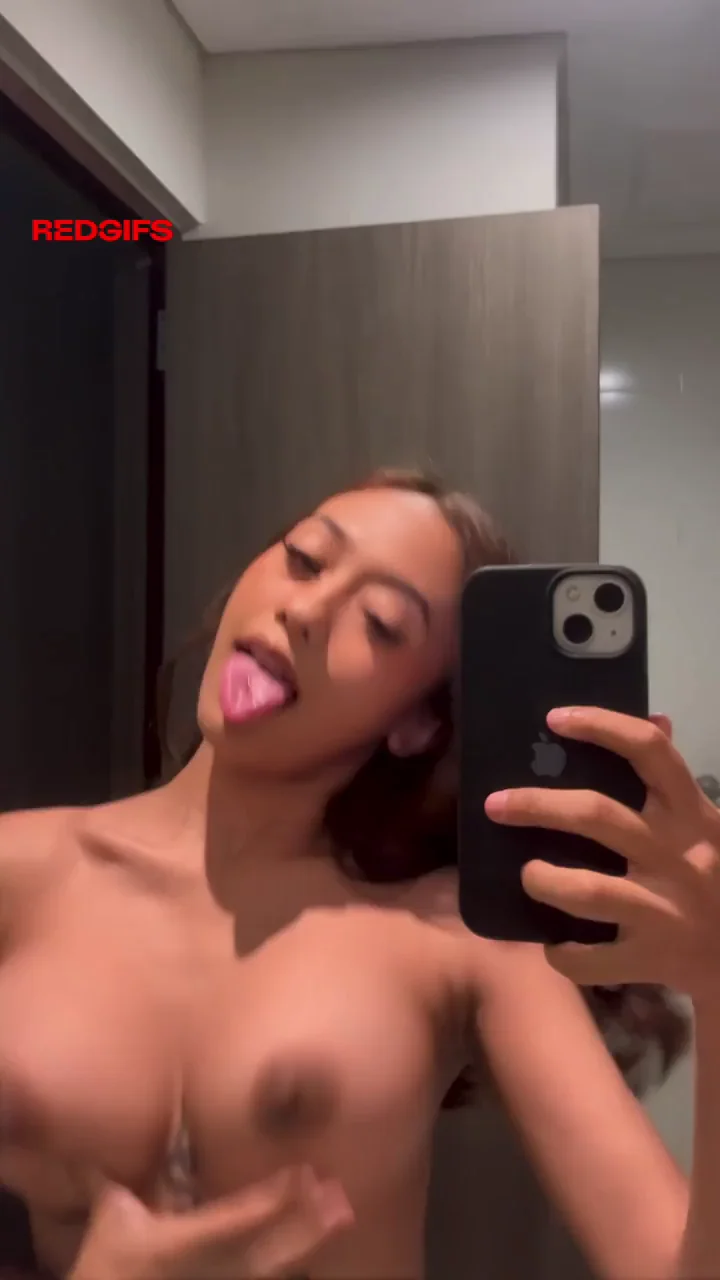 Come Fuck Me Now? 😈🔥 Asian Babe Teases Tits & Tongue