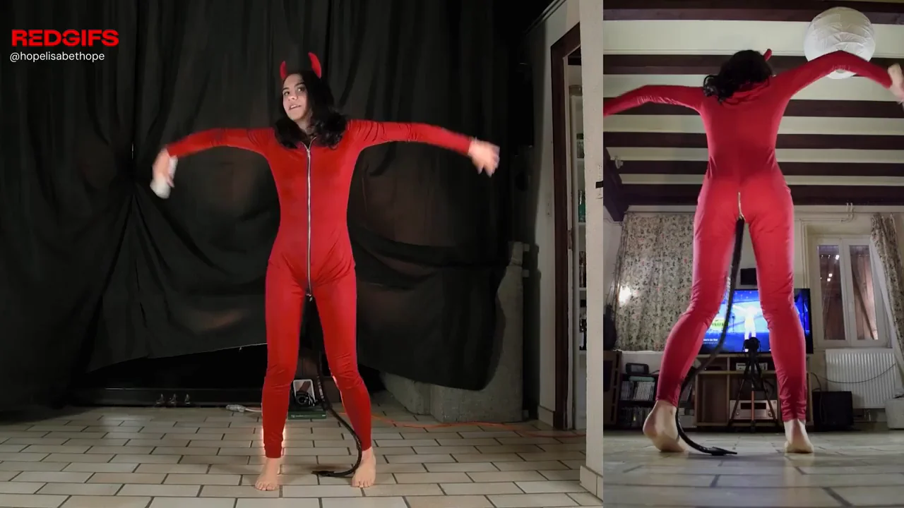 I loved dancing in my sexy succubus costume, but what I loved the most was the plug tail