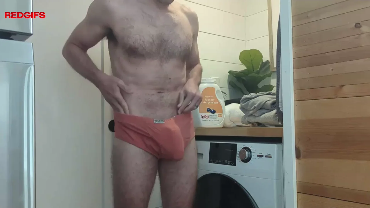 Yanking Down My Juicy Cantaloupe Briefs to Flaunt My Big Cock 🍉🍆
