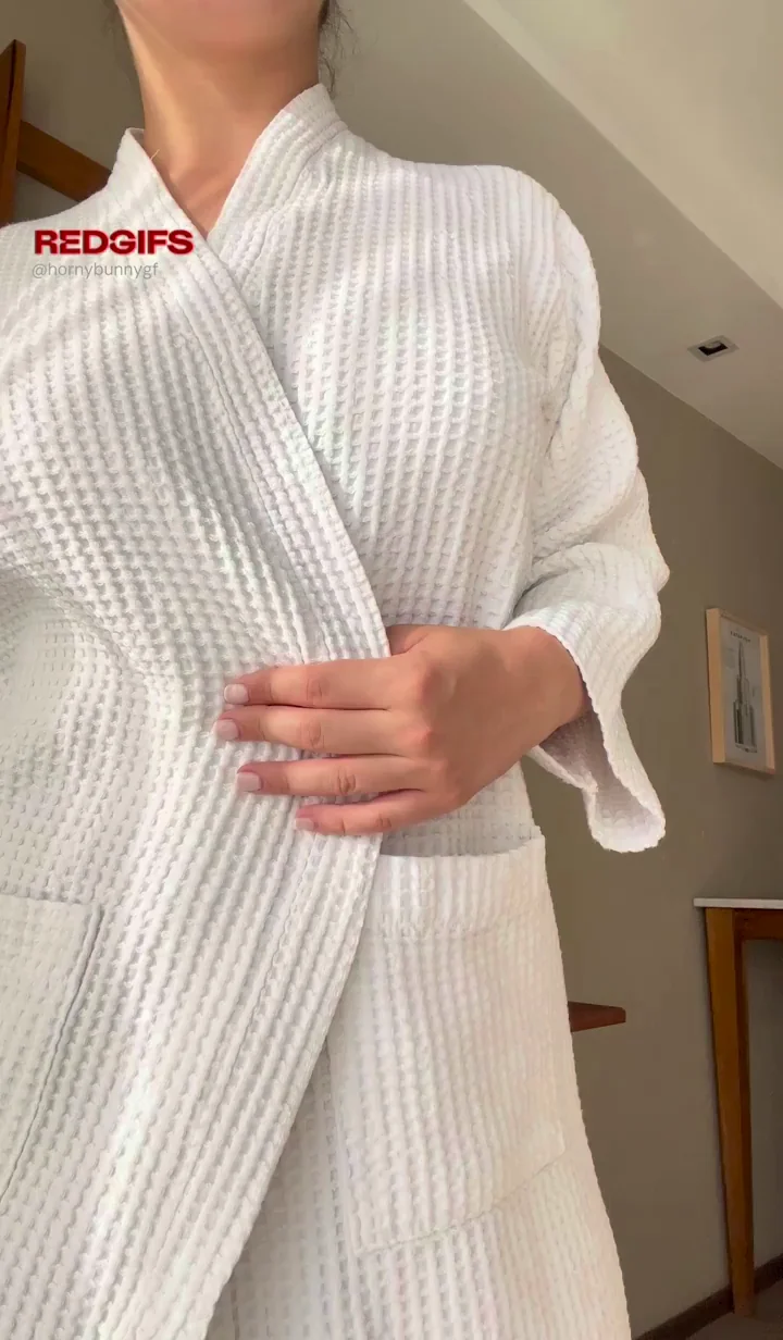 Robes Unwrapped: Busty Babe's Massive Tits Spill Out