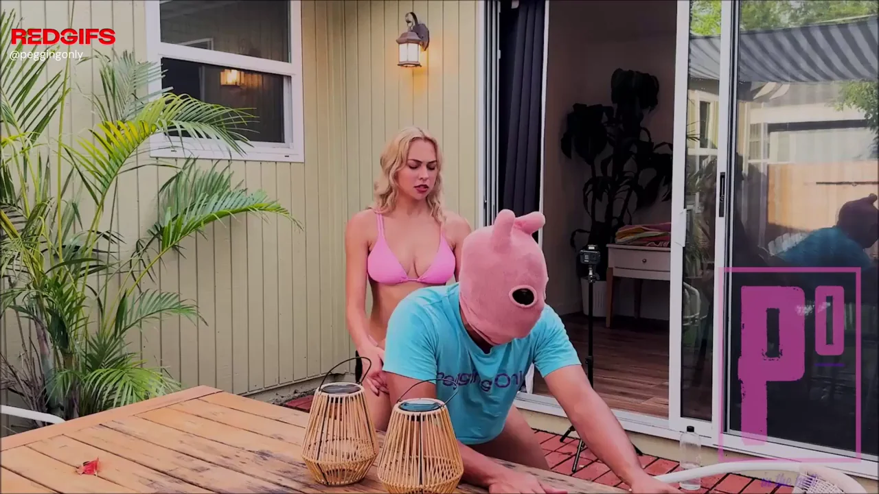 This gorgeous blonde college girl loves to fuck boys in the ass, can you tell?