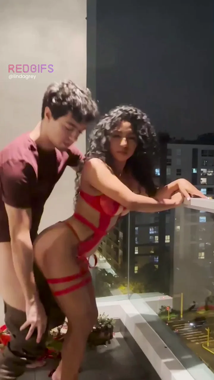 Risky Balcony Fuck Feels So Much Hotter 😈🌃