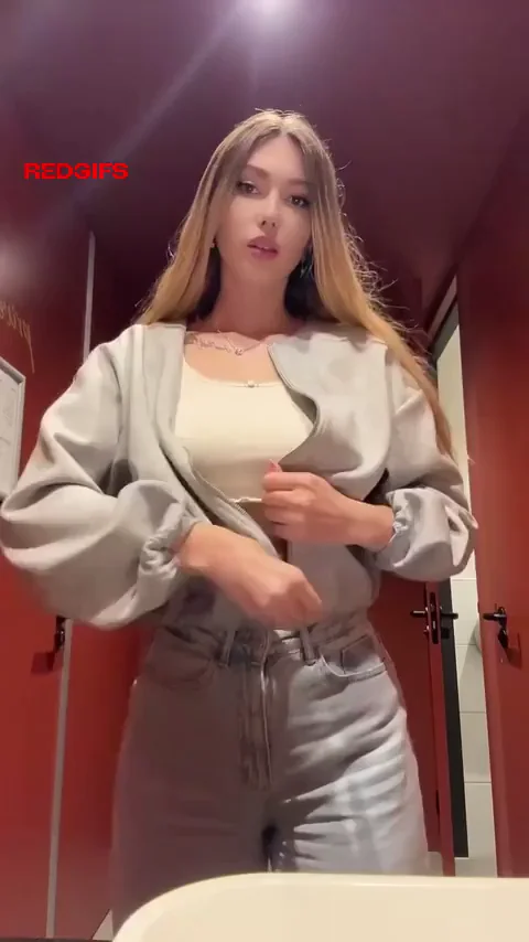 I wanted someone to come into the toilet while I was showing my boobs