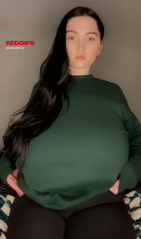 No Bra Needed: Massive Saggy Tits Spill Out for Epic Tease