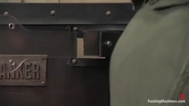Sasha gets spanked by a machine