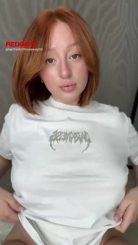 🔥 Fiery Redhead's Perfect Titty Reveal 💦
