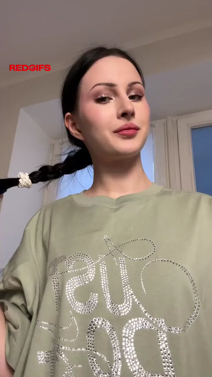 Bare Slut Tease: Oversized Tee to Perky Nips Reveal