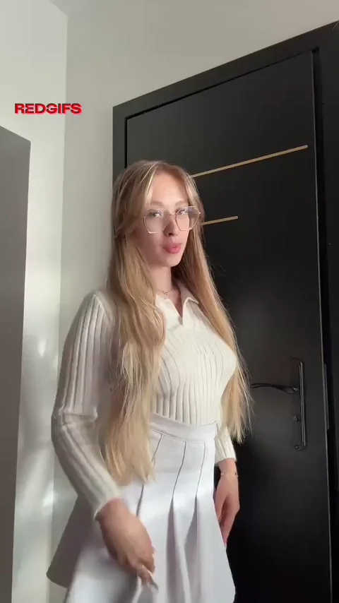 Blonde Strip Tease Surprise: Bigger Tits Than You Dreamed