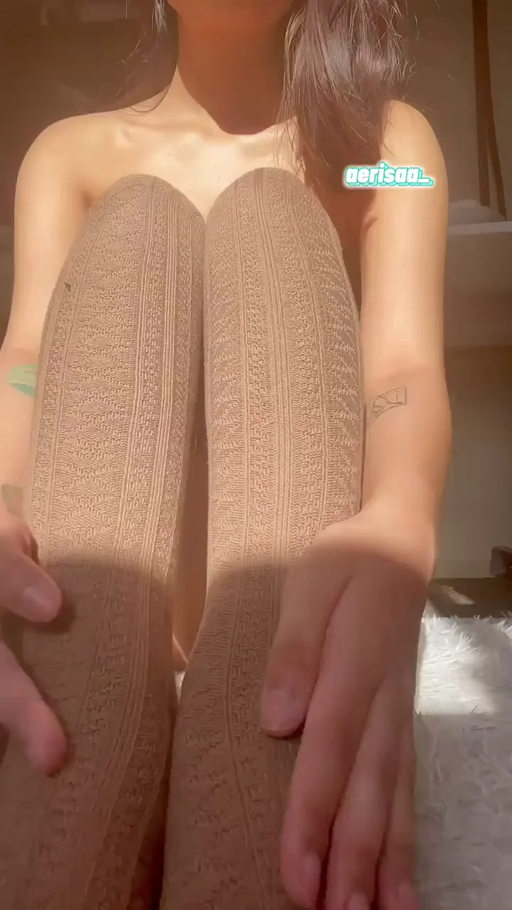 Nothing feels better than having thigh highs on while nude