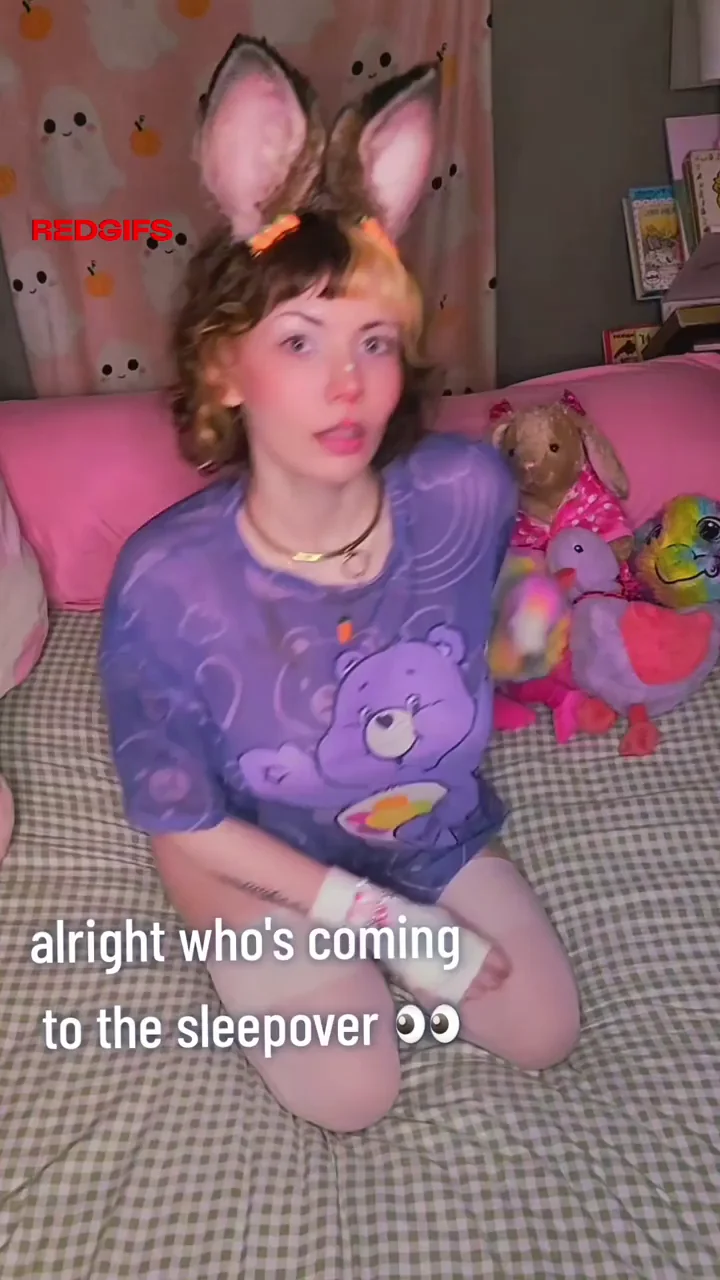 Alt Bunny Slut's Thigh-High Sleepover Tease