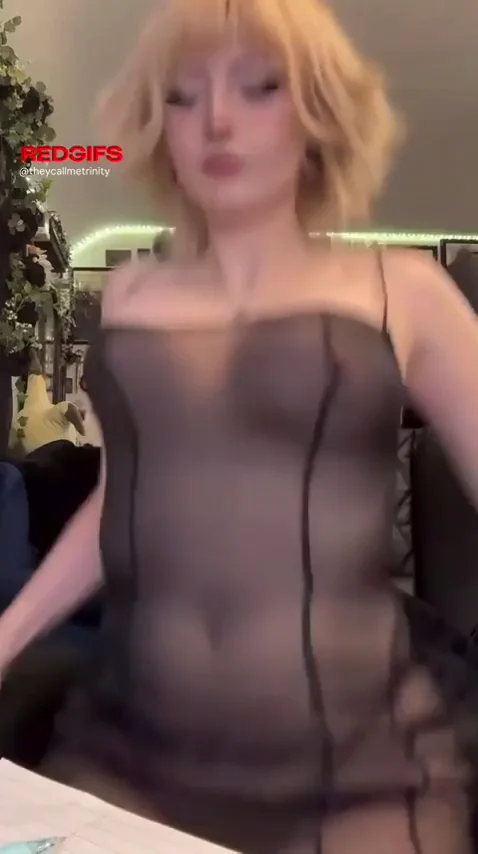 Goth Babe's Sheer Tease: 'Hope Not All Hidden :D'