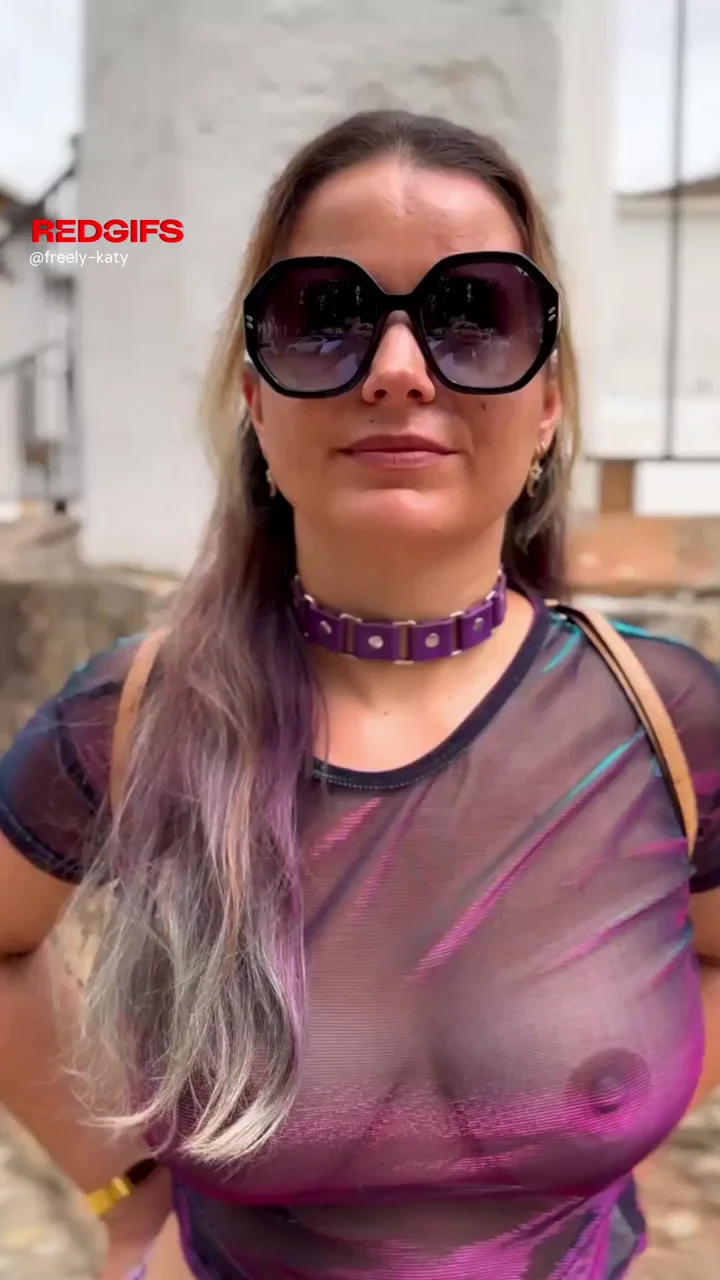 Collar on &amp; tits out… slut mode fully activated.