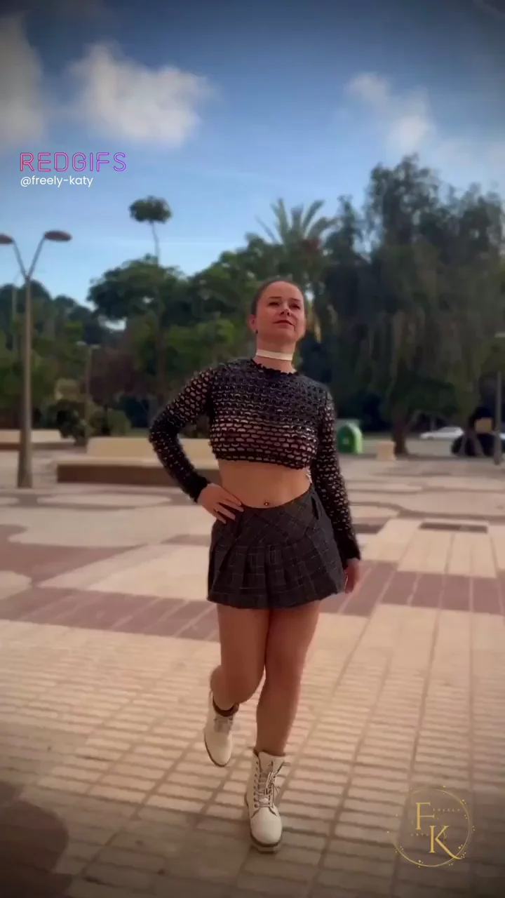 Mesh see through top and miniskirt, I’m ready for summer to be here again. Are you?