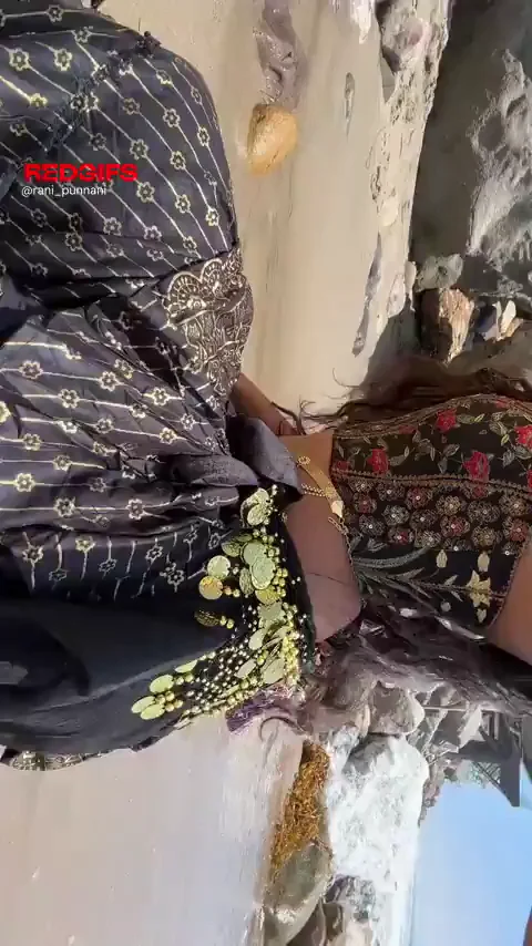 🏖️ Sandy Beach Tease with Big Tit Indian Babe 🔥