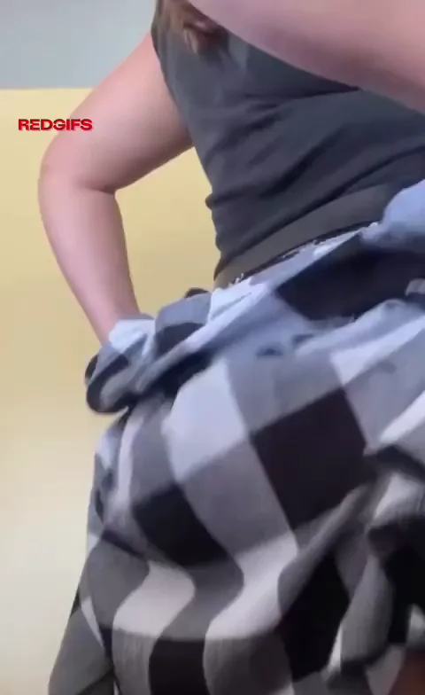 Juicy booty at work