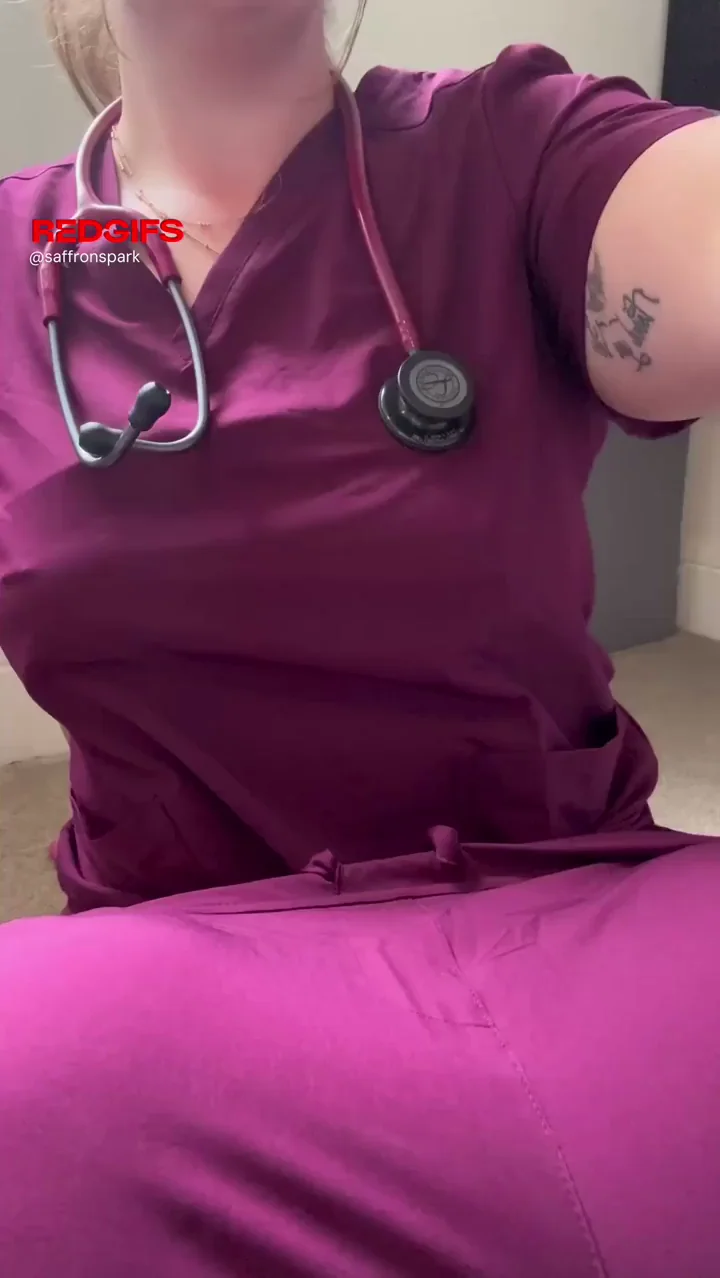 Nurse Slut Plugged & Dripping for Shift Tease