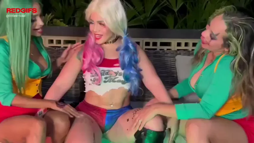 Slutty Siren Trio: Teasing Tits and Thighs in Wild Threesome Tease